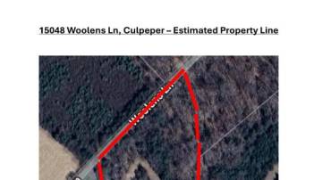15048 WOOLENS LN, CULPEPER, Virginia 22701, ,Land,15048 WOOLENS LN,VACU2011716 MLS # VACU2011716