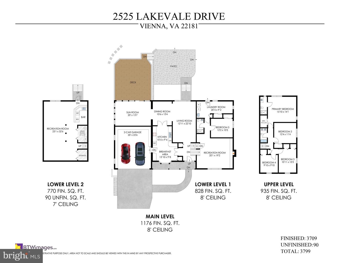 2525 LAKEVALE DR, VIENNA, Virginia 22181, 5 Bedrooms Bedrooms, ,3 BathroomsBathrooms,Residential,For sale,2525 LAKEVALE DR,VAFX2241940 MLS # VAFX2241940
