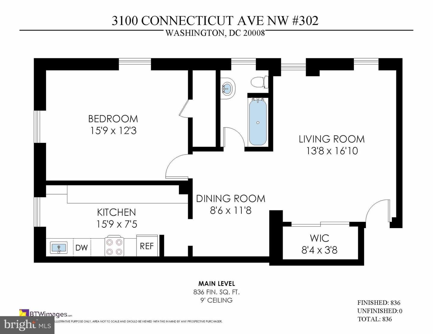 3100 CONNECTICUT AVE NW #302, WASHINGTON, District Of Columbia 20008, 1 Bedroom Bedrooms, ,1 BathroomBathrooms,Residential,For sale,3100 CONNECTICUT AVE NW #302,DCDC2214300 MLS # DCDC2214300