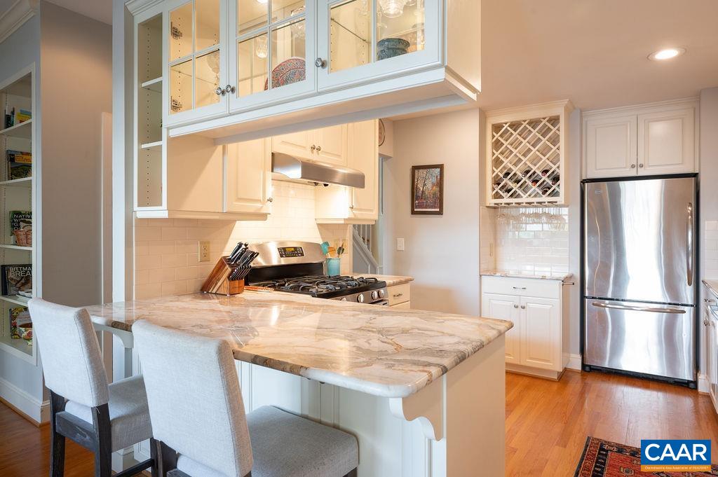 Beautiful stone counters and updated appliances