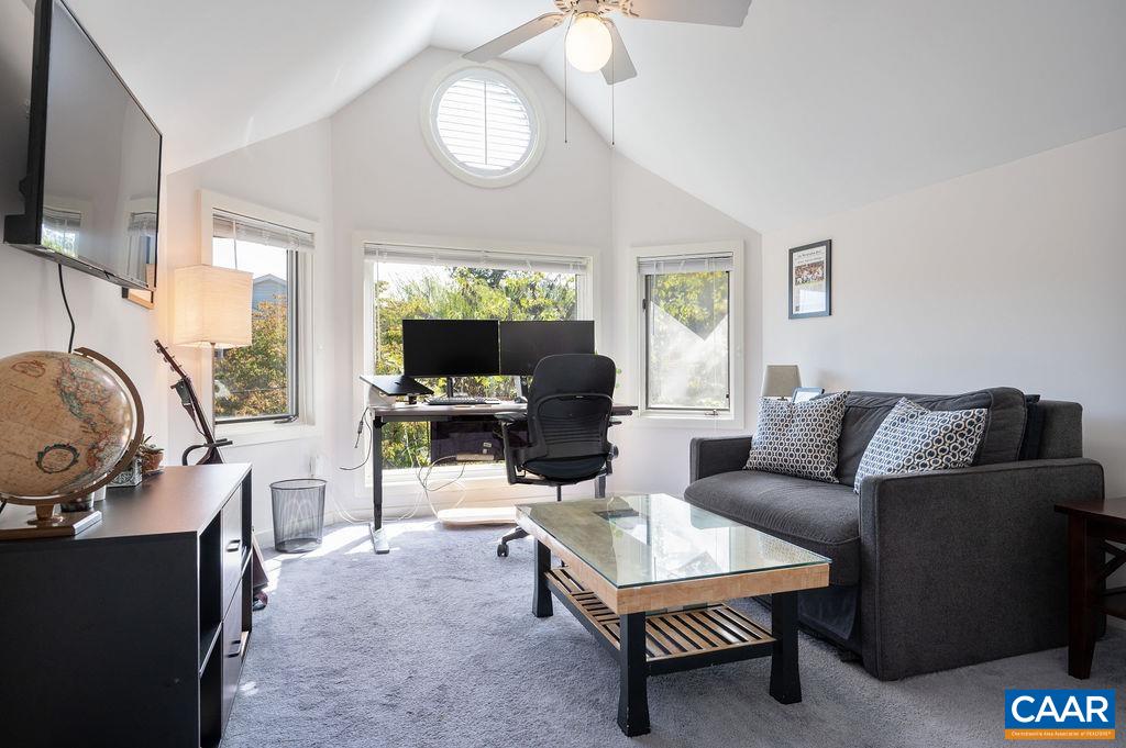 Bedroom 3 is being used as an office