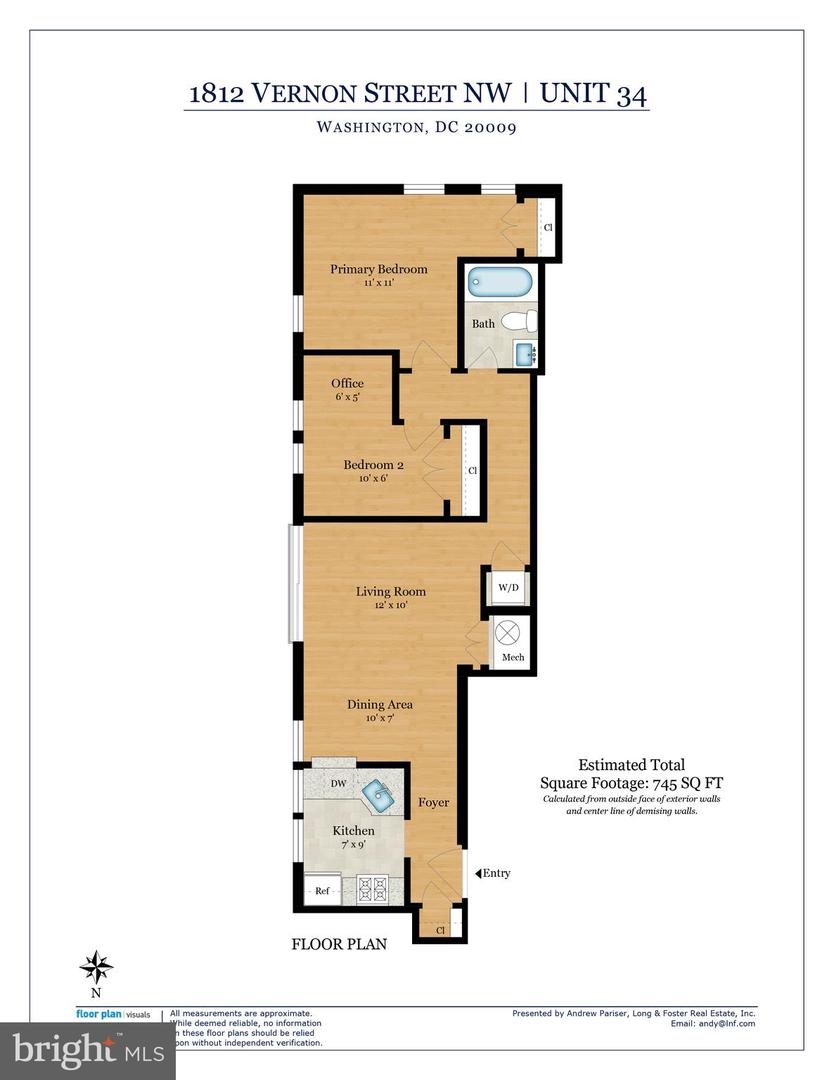 1812 VERNON ST NW #34, WASHINGTON, District Of Columbia 20009, 2 Bedrooms Bedrooms, ,1 BathroomBathrooms,Residential,For sale,1812 VERNON ST NW #34,DCDC2216262 MLS # DCDC2216262