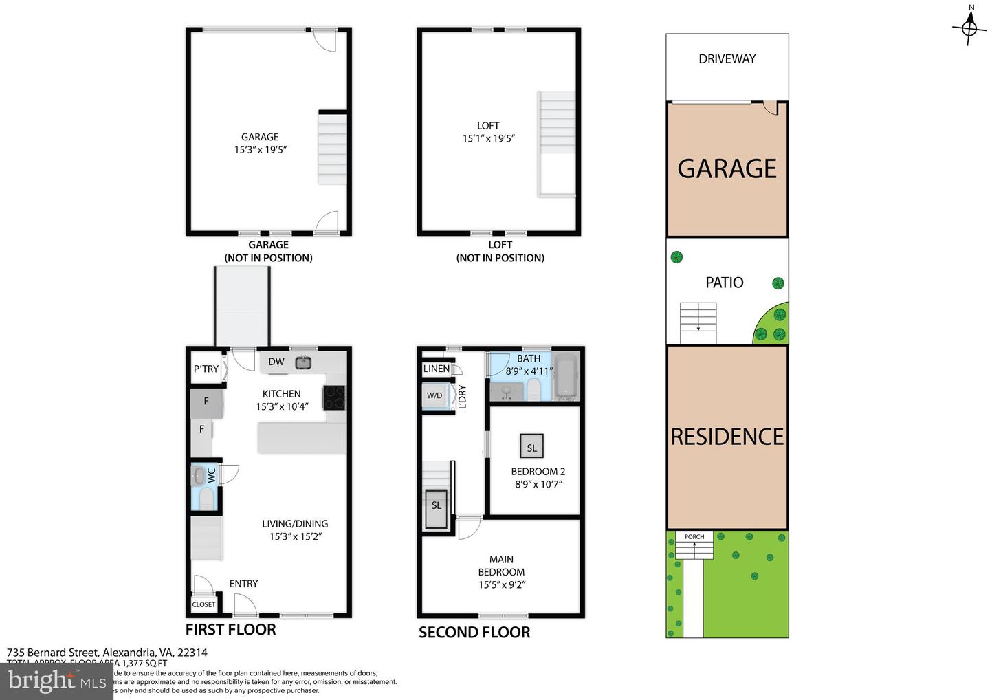735 BERNARD ST, ALEXANDRIA, Virginia 22314, 2 Bedrooms Bedrooms, ,1 BathroomBathrooms,Residential,For sale,735 BERNARD ST,VAAX2050472 MLS # VAAX2050472