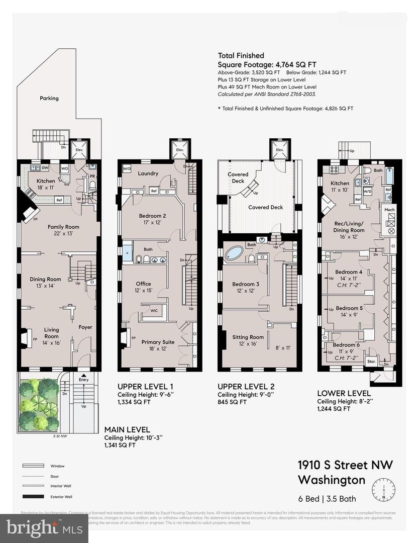 1910 S ST NW, WASHINGTON, District Of Columbia 20009, 8 Bedrooms Bedrooms, ,3 BathroomsBathrooms,Residential,For sale,1910 S ST NW,DCDC2225560 MLS # DCDC2225560
