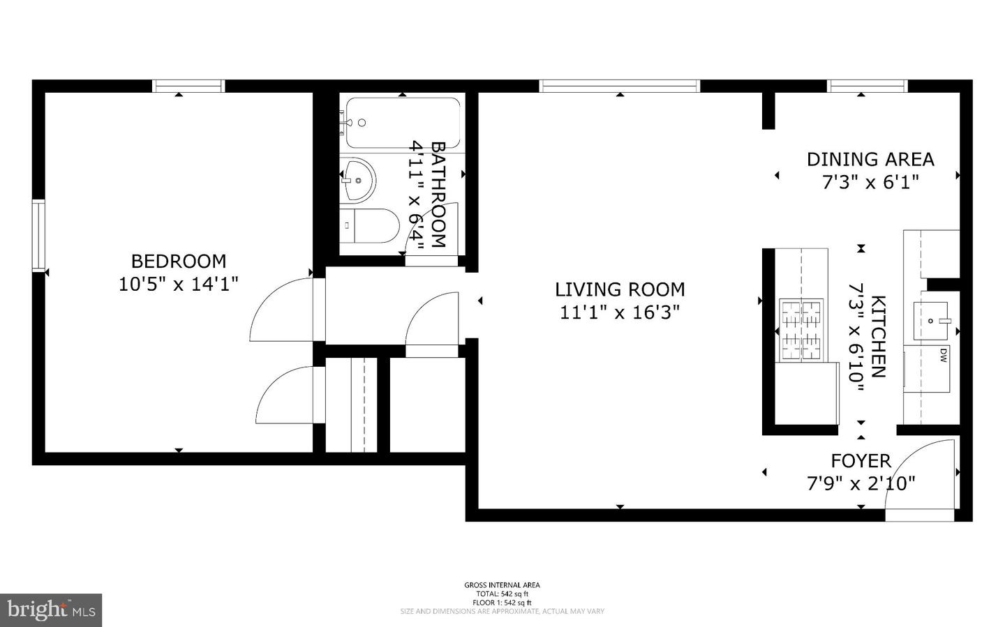 4581 MACARTHUR BLVD NW #103, WASHINGTON, District Of Columbia 20007, 1 Bedroom Bedrooms, 2 Rooms Rooms,1 BathroomBathrooms,Residential,For sale,4581 MACARTHUR BLVD NW #103,DCDC2225664 MLS # DCDC2225664