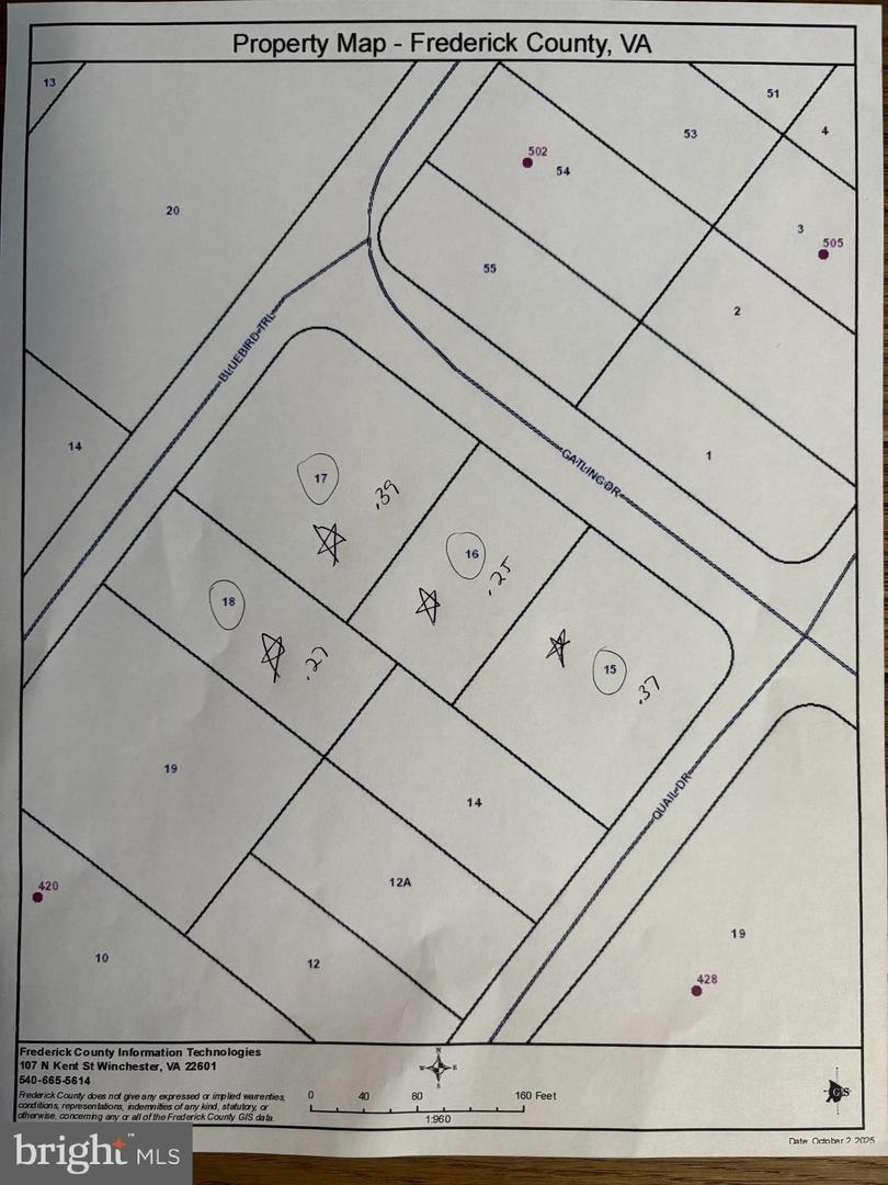 LOT 15, 16, 17, 18 GATLING DR, WINCHESTER, Virginia 22602, ,Land,For sale,LOT 15, 16, 17, 18 GATLING DR,VAFV2037284 MLS # VAFV2037284