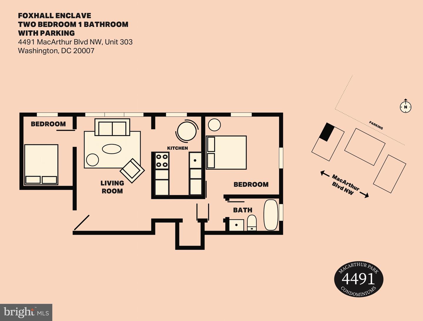 4491 MACARTHUR BLVD NW #303, WASHINGTON, District Of Columbia 20007, 2 Bedrooms Bedrooms, ,1 BathroomBathrooms,Residential,For sale,4491 MACARTHUR BLVD NW #303,DCDC2226424 MLS # DCDC2226424