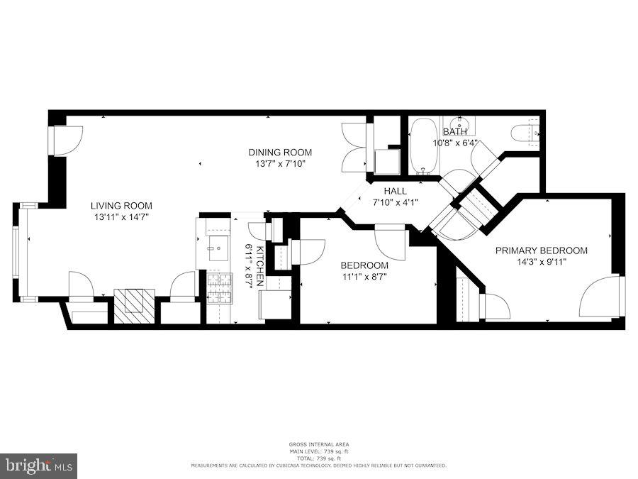 1713 18TH ST NW #B, WASHINGTON, District Of Columbia 20009, 2 Bedrooms Bedrooms, ,1 BathroomBathrooms,Residential,For sale,1713 18TH ST NW #B,DCDC2217372 MLS # DCDC2217372