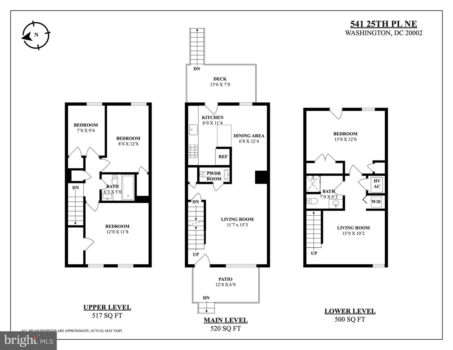 541 25TH PL NE, WASHINGTON, District Of Columbia 20002, 4 Bedrooms Bedrooms, ,2 BathroomsBathrooms,Residential,For sale,541 25TH PL NE,DCDC2188140 MLS # DCDC2188140