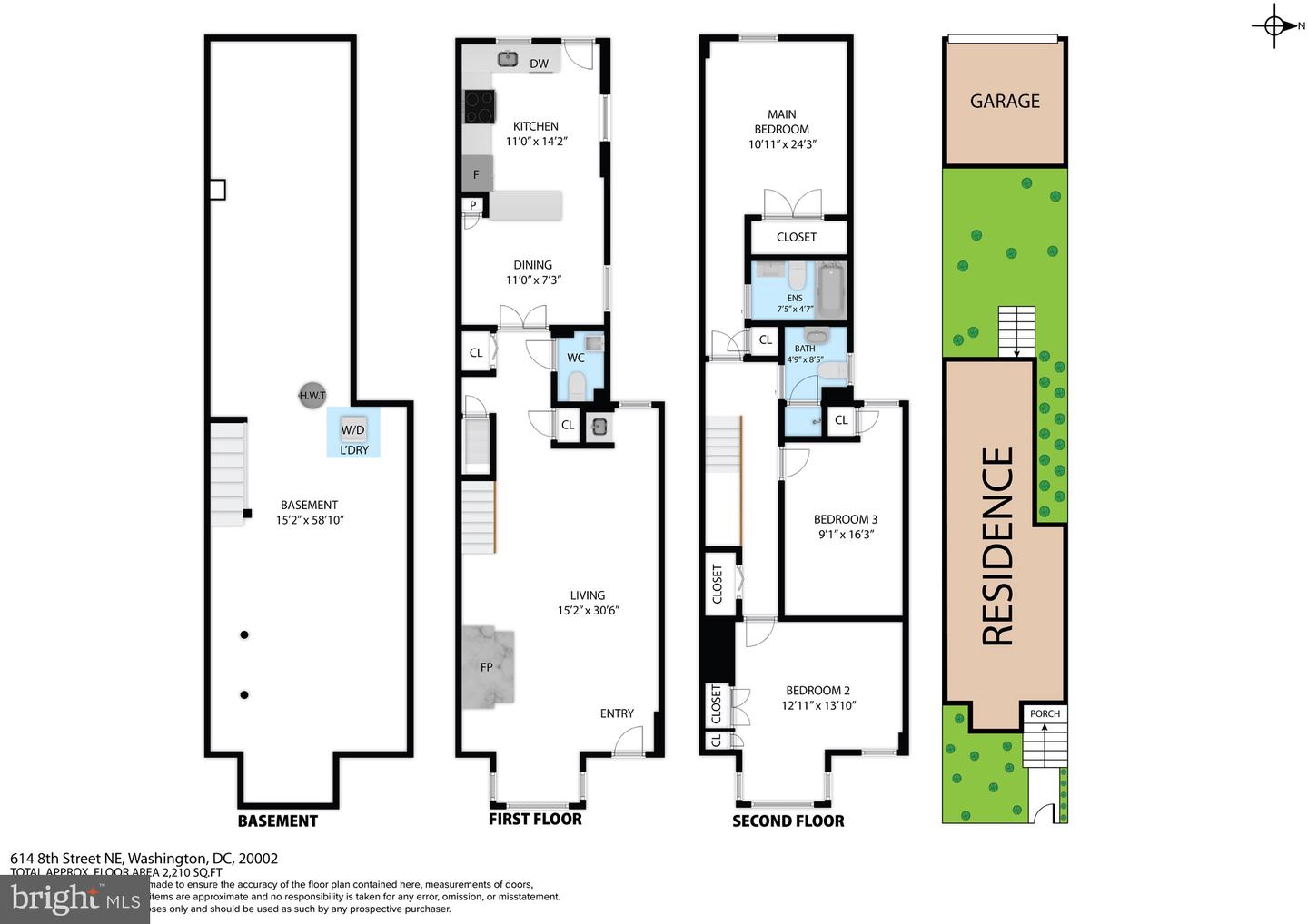 614 8TH ST NE, WASHINGTON, District Of Columbia 20002, 3 Bedrooms Bedrooms, ,2 BathroomsBathrooms,Residential,For sale,614 8TH ST NE,DCDC2225722 MLS # DCDC2225722