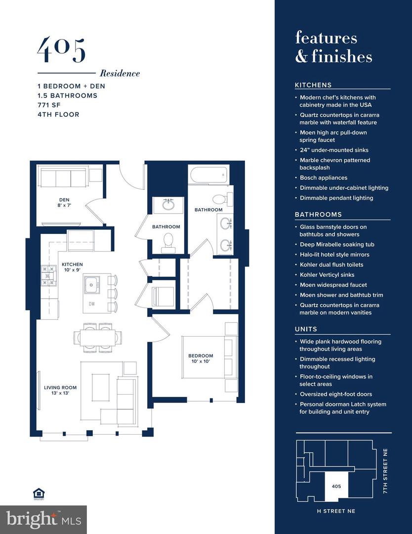 646 H ST NE #405, WASHINGTON, District Of Columbia 20002, 1 Bedroom Bedrooms, ,1 BathroomBathrooms,Residential,For sale,646 H ST NE #405,DCDC2227160 MLS # DCDC2227160