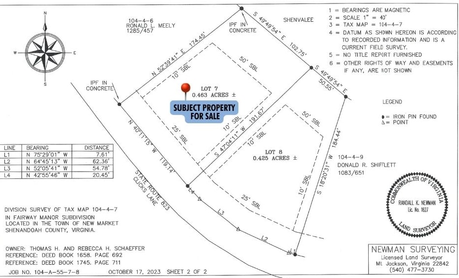 TBD CLICKS LN, NEW MARKET, Virginia 22844, ,Land,TBD CLICKS LN,670049 MLS # 670049