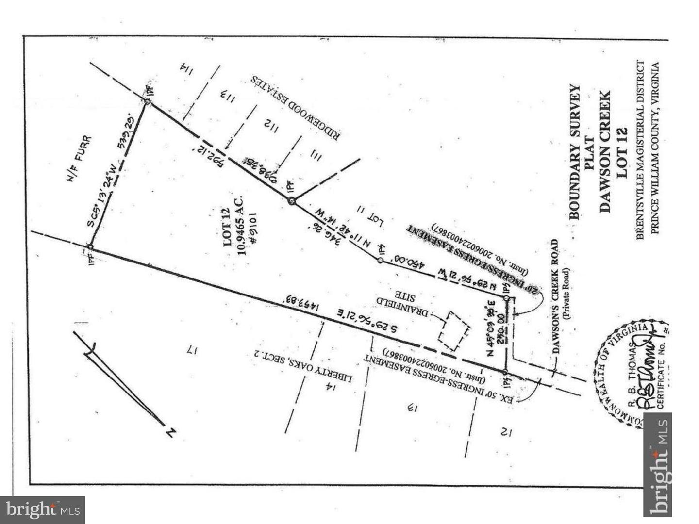 9101 DAWSON CREEK DR, NOKESVILLE, Virginia 20181, ,Land,For sale,9101 DAWSON CREEK DR,VAPW2092730 MLS # VAPW2092730