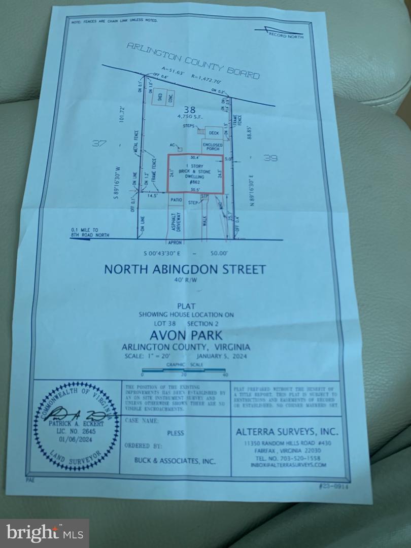 862 N ABINGDON ST, ARLINGTON, Virginia 22203, 3 Bedrooms Bedrooms, ,1 BathroomBathrooms,Residential,For sale,862 N ABINGDON ST,VAAR2065036 MLS # VAAR2065036