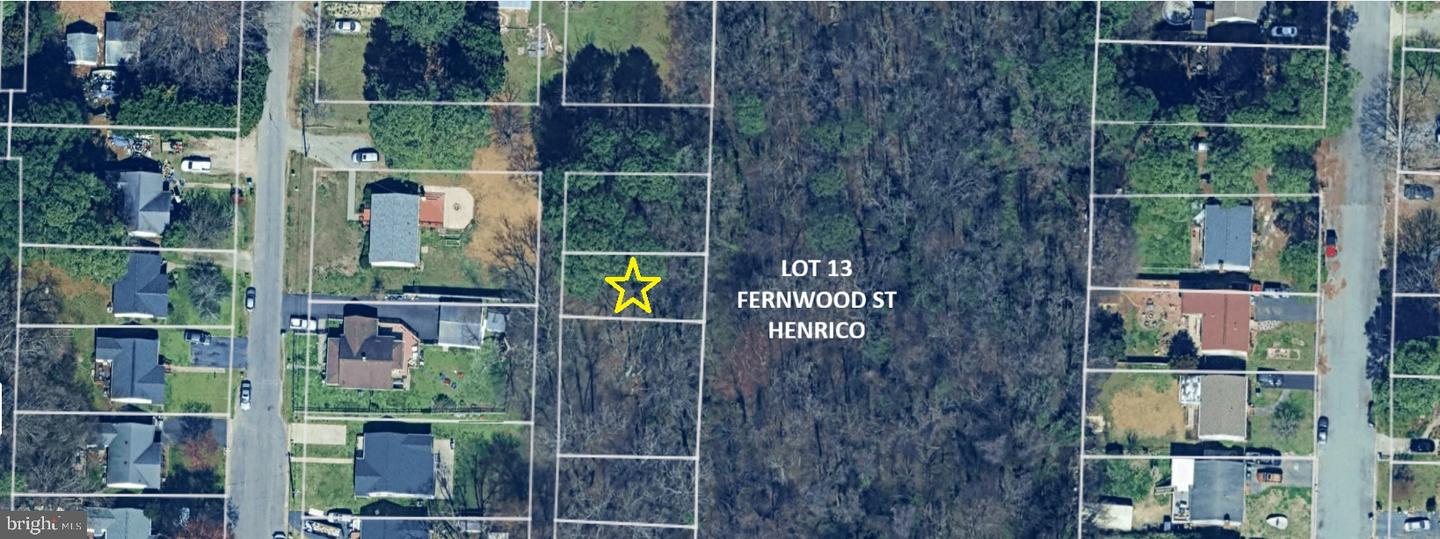 LOT 13 FERNWOOD ST, HENRICO, Virginia 23228, ,Land,For sale,LOT 13 FERNWOOD ST,VAHN2001096 MLS # VAHN2001096