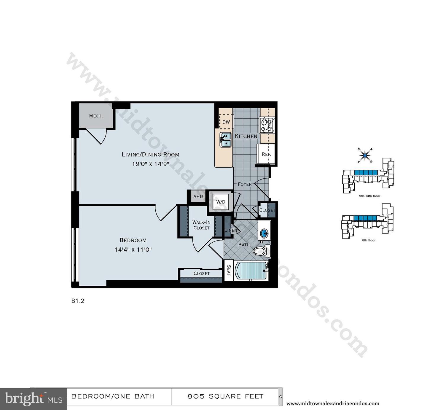 2451 MIDTOWN AVE #921, ALEXANDRIA, Virginia 22303, 1 Bedroom Bedrooms, ,1 BathroomBathrooms,Residential,For sale,2451 MIDTOWN AVE #921,VAFX2274530 MLS # VAFX2274530
