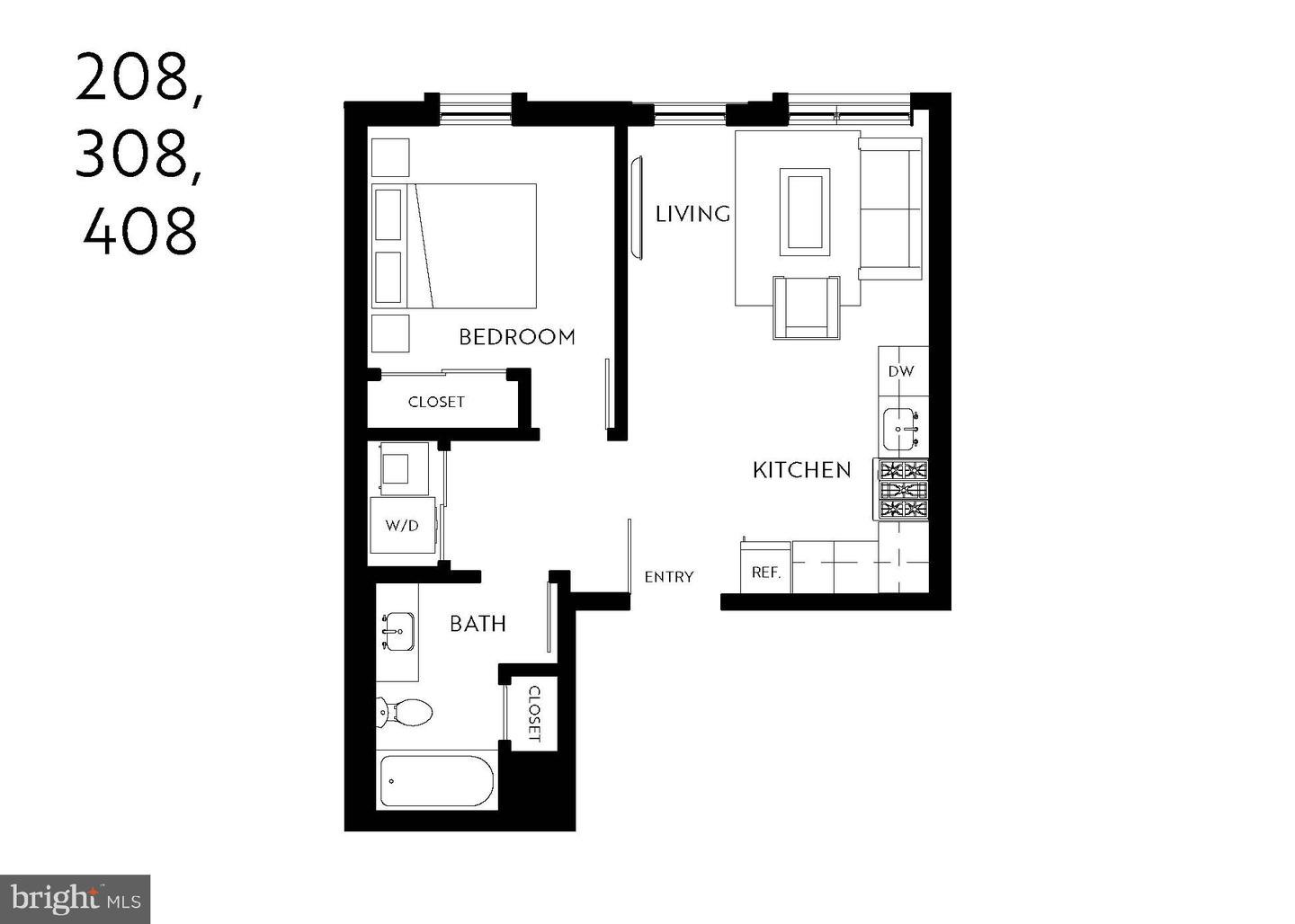1358 FLORIDA AVE NE #208, WASHINGTON, District Of Columbia 20002, 1 Bedroom Bedrooms, ,1 BathroomBathrooms,Residential,For sale,1358 FLORIDA AVE NE #208,DCDC2227702 MLS # DCDC2227702