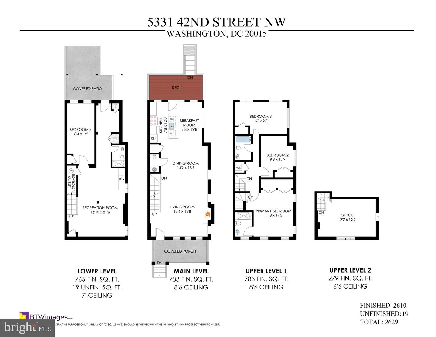 5331 42ND ST NW, WASHINGTON, District Of Columbia 20015, 4 Bedrooms Bedrooms, ,3 BathroomsBathrooms,Residential,For sale,5331 42ND ST NW,DCDC2227728 MLS # DCDC2227728