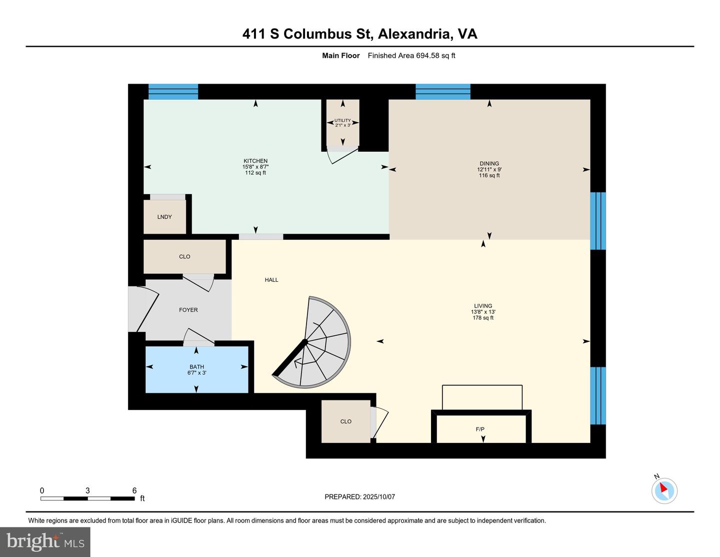 411 S COLUMBUS ST #8, ALEXANDRIA, Virginia 22314, 1 Bedroom Bedrooms, ,1 BathroomBathrooms,Residential,For sale,411 S COLUMBUS ST #8,VAAX2051006 MLS # VAAX2051006