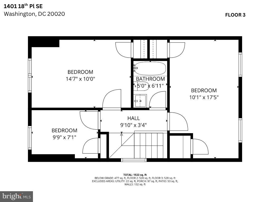 1401 18TH PL SE, WASHINGTON, District Of Columbia 20020, 4 Bedrooms Bedrooms, ,2 BathroomsBathrooms,Residential,For sale,1401 18TH PL SE,DCDC2228034 MLS # DCDC2228034