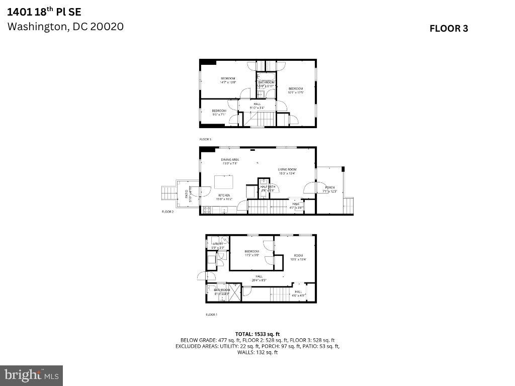 1401 18TH PL SE, WASHINGTON, District Of Columbia 20020, 4 Bedrooms Bedrooms, ,2 BathroomsBathrooms,Residential,For sale,1401 18TH PL SE,DCDC2228034 MLS # DCDC2228034