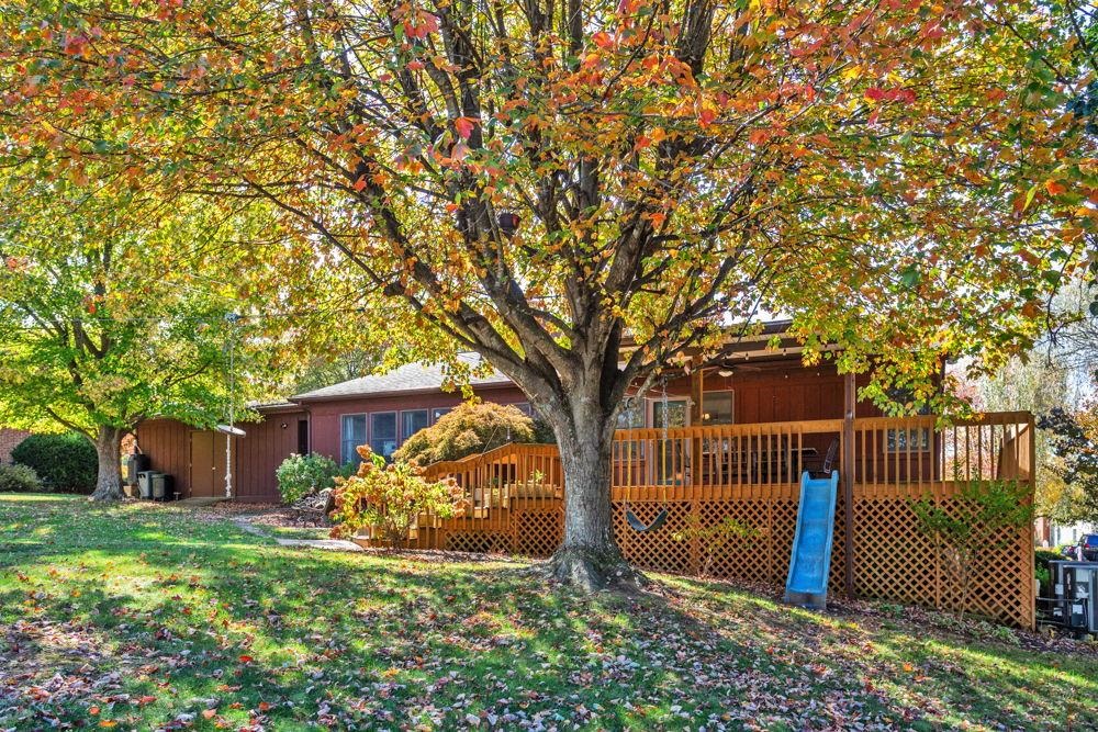 with slide for easy access for the kids (or brave adults) to back yard! with slide for easy access for the kids (or brave adults) to back yard!