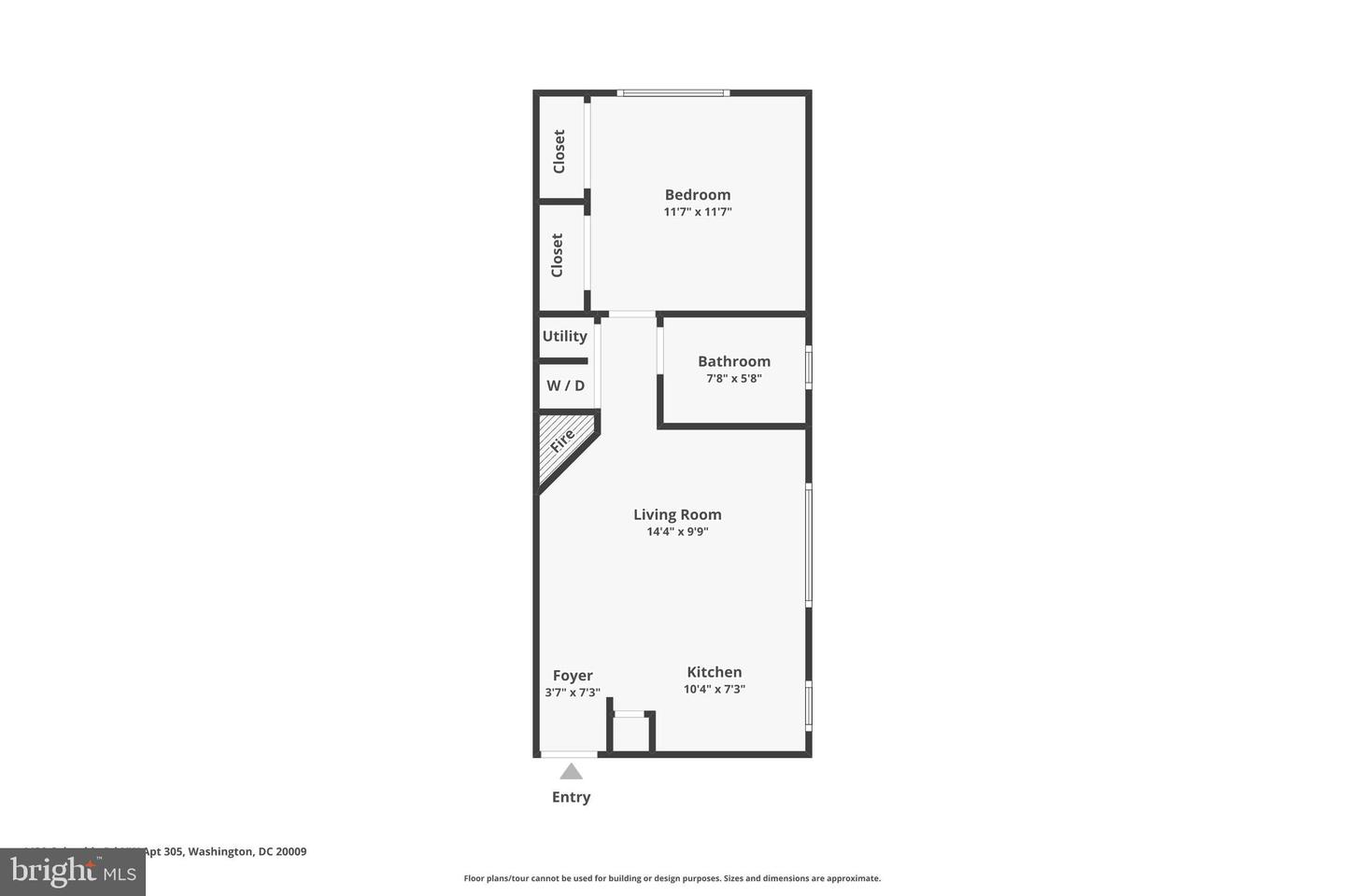 1438 COLUMBIA RD NW #305, WASHINGTON, District Of Columbia 20009, 1 Bedroom Bedrooms, 4 Rooms Rooms,1 BathroomBathrooms,Residential,For sale,1438 COLUMBIA RD NW #305,DCDC2228190 MLS # DCDC2228190