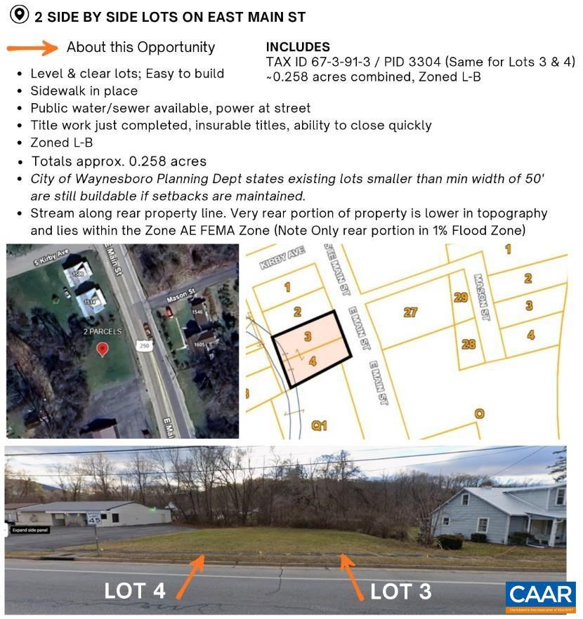 TBD MAIN ST #3 & 4, WAYNESBORO, Virginia 22980, ,Land,For sale,TBD MAIN ST #3 & 4,670514 MLS # 670514 TBD MAIN ST #3 & 4, WAYNESBORO, Virginia 22980, ,Land,For sale,TBD MAIN ST #3 & 4,670514 MLS # 670514