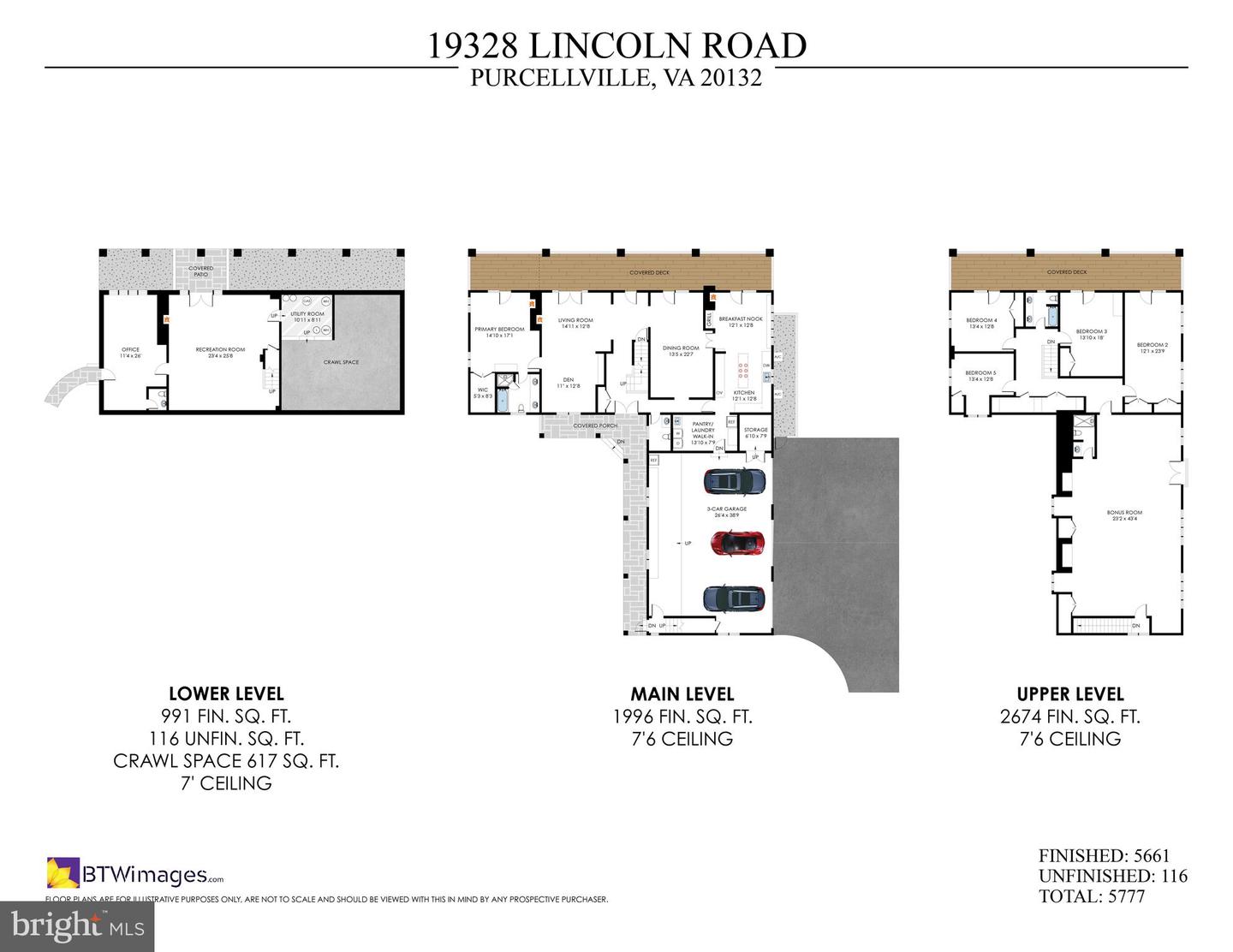 19328 LINCOLN RD, PURCELLVILLE, Virginia 20132, 5 Bedrooms Bedrooms, ,3 BathroomsBathrooms,Residential,For sale,19328 LINCOLN RD,VALO2109790 MLS # VALO2109790