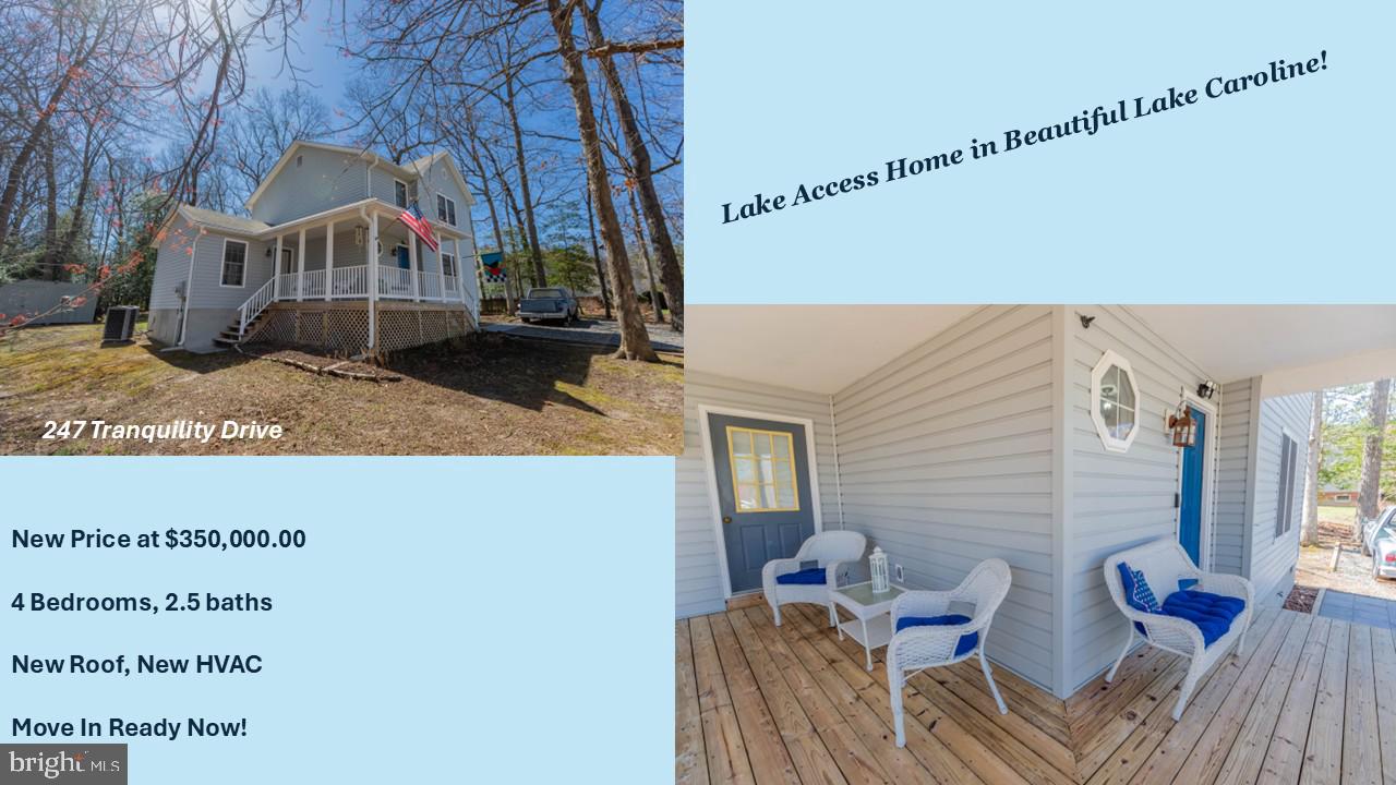 247 TRANQUILITY DR, RUTHER GLEN, Virginia 22546, 4 Bedrooms Bedrooms, 7 Rooms Rooms,2 BathroomsBathrooms,Residential,For sale,247 TRANQUILITY DR,VACV2007700 MLS # VACV2007700 247 TRANQUILITY DR, RUTHER GLEN, Virginia 22546, 4 Bedrooms Bedrooms, 7 Rooms Rooms,2 BathroomsBathrooms,Residential,For sale,247 TRANQUILITY DR,VACV2007700 MLS # VACV2007700