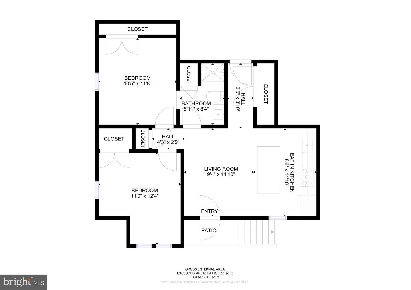 1718 1ST ST NW #8, WASHINGTON, District Of Columbia 20001, 2 Bedrooms Bedrooms, ,1 BathroomBathrooms,Residential,For sale,1718 1ST ST NW #8,DCDC2230388 MLS # DCDC2230388