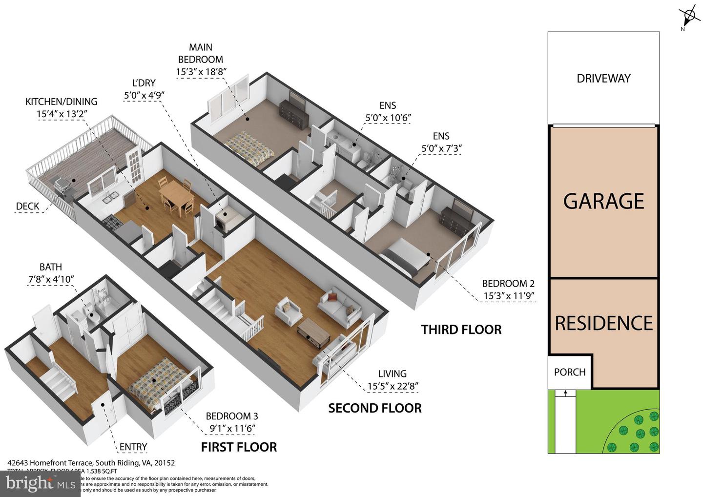 42643 HOMEFRONT TER, CHANTILLY, Virginia 20152, 3 Bedrooms Bedrooms, 3 Rooms Rooms,3 BathroomsBathrooms,Residential,For sale,42643 HOMEFRONT TER,VALO2110710 MLS # VALO2110710