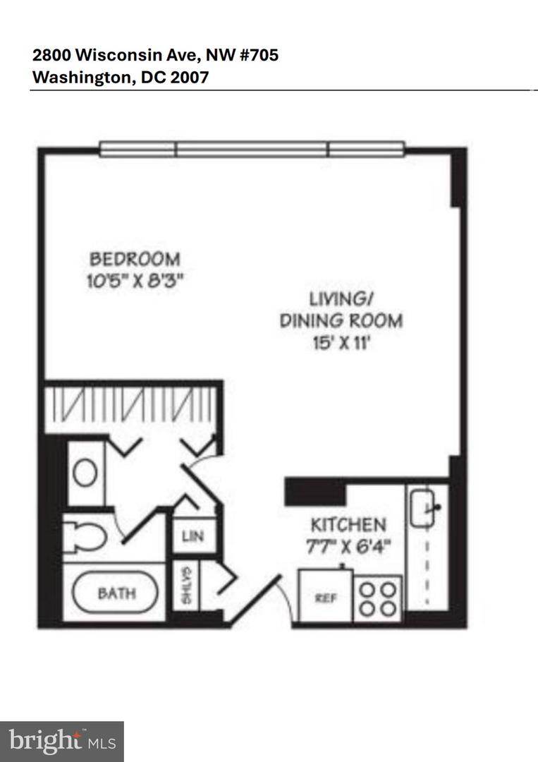 2800 WISCONSIN AVE NW #705, WASHINGTON, District Of Columbia 20007, 2 Rooms Rooms,1 BathroomBathrooms,Residential,For sale,2800 WISCONSIN AVE NW #705,DCDC2231068 MLS # DCDC2231068