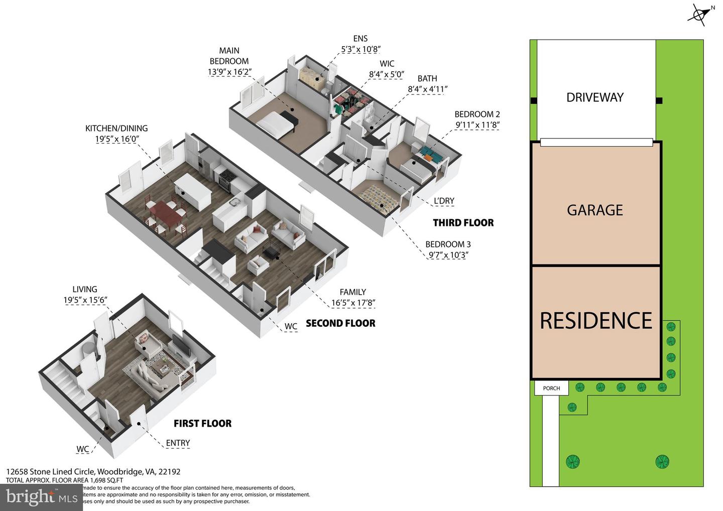 12658 STONE LINED CIR, WOODBRIDGE, Virginia 22192, 3 Bedrooms Bedrooms, ,2 BathroomsBathrooms,Residential,For sale,12658 STONE LINED CIR,VAPW2105754 MLS # VAPW2105754