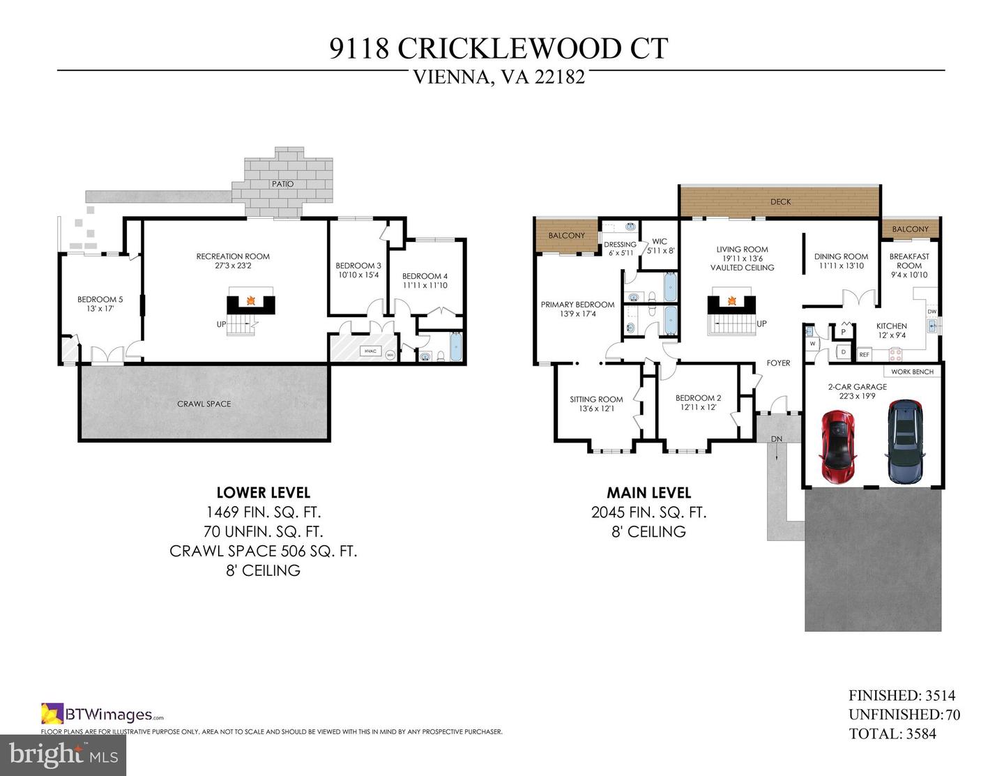 9118 CRICKLEWOOD CT, VIENNA, Virginia 22182, 5 Bedrooms Bedrooms, ,3 BathroomsBathrooms,Residential,For sale,9118 CRICKLEWOOD CT,VAFX2276110 MLS # VAFX2276110