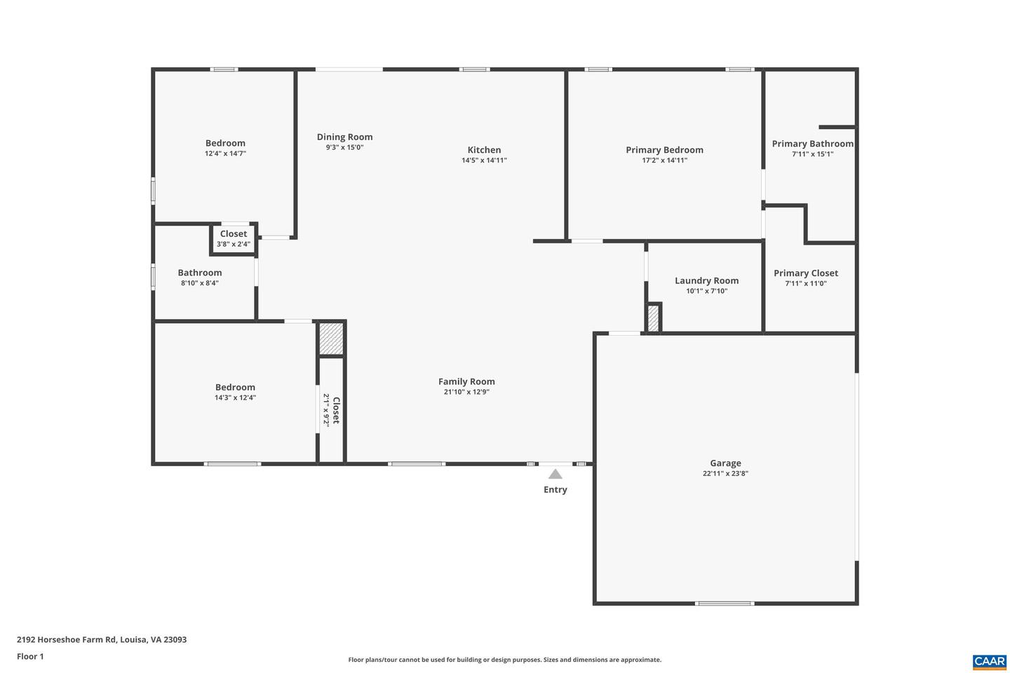 2192 HORSESHOE FARM RD, LOUISA, Virginia 23093, 3 Bedrooms Bedrooms, ,2 BathroomsBathrooms,Residential,For sale,2192 HORSESHOE FARM RD,671039 MLS # 671039