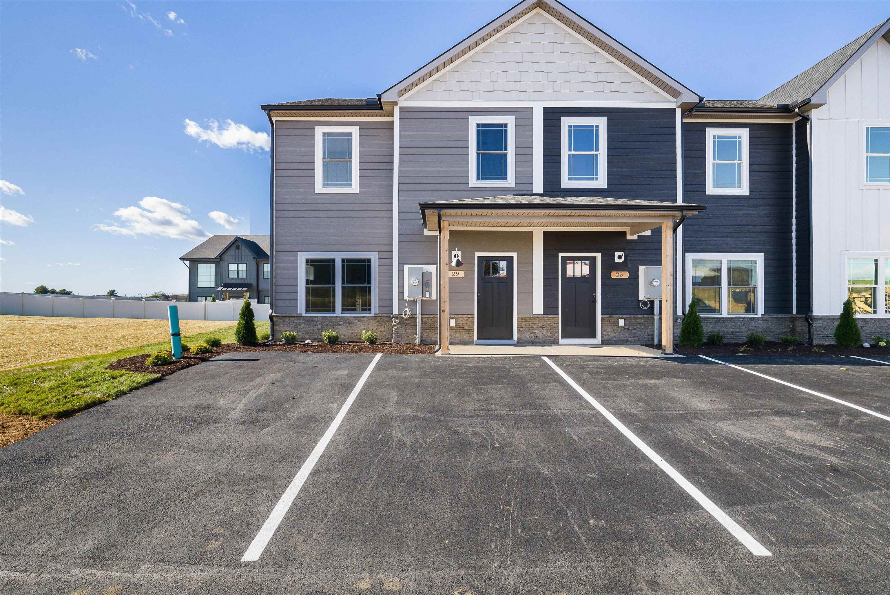 Dark Gray Exterior End Unit with LP Smart Siding Dark Gray Exterior End Unit with LP Smart Siding