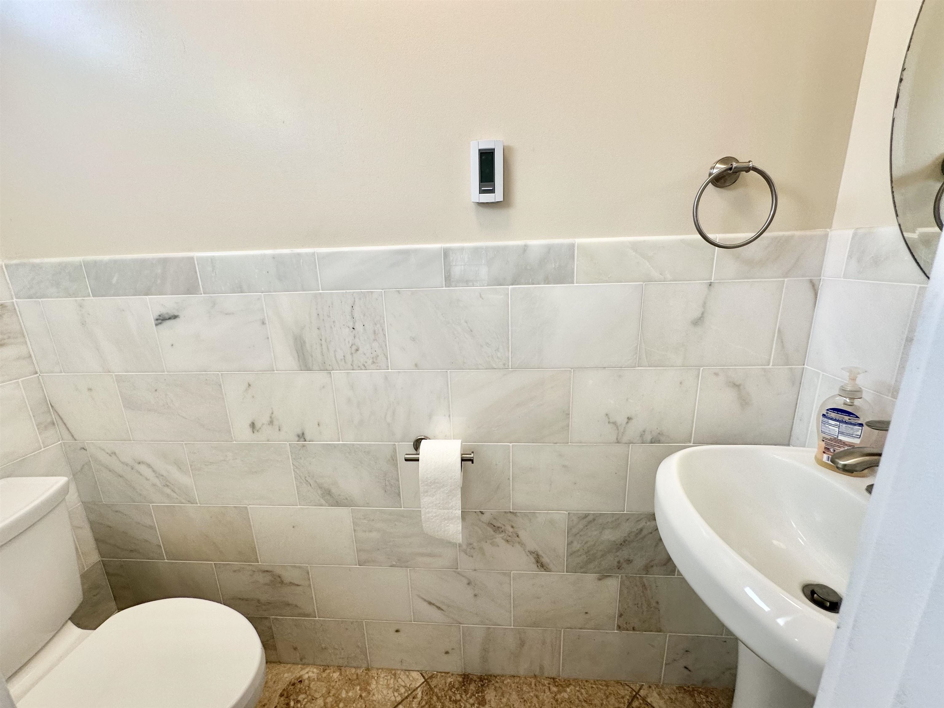 with heated tile floors