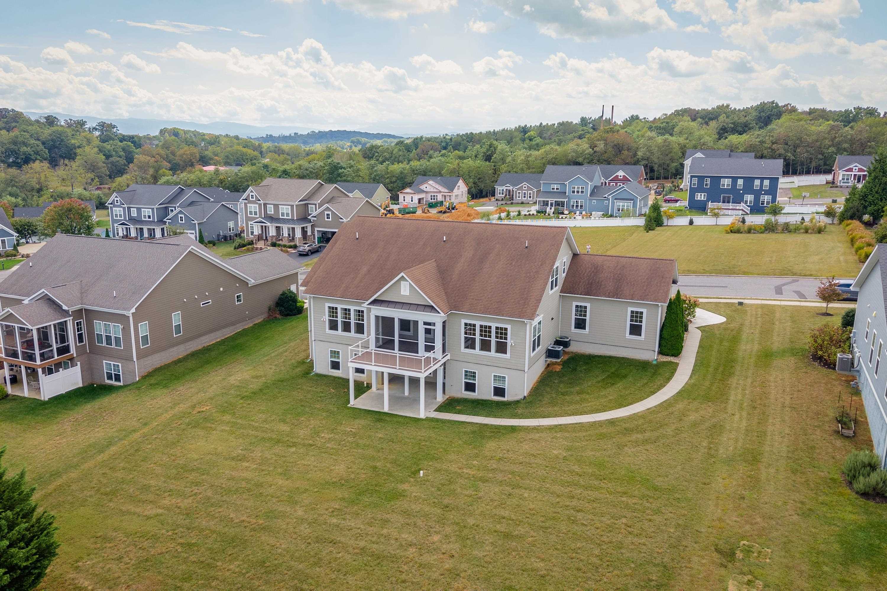 This photo highlights the aerial location of the home within the Preston Lake neighborhood and the surrounding areas.
