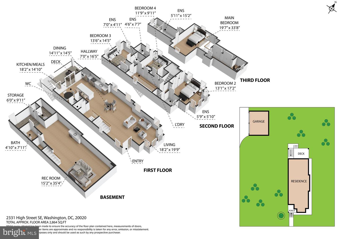 2331 HIGH ST SE, WASHINGTON, District Of Columbia 20020, 4 Bedrooms Bedrooms, ,4 BathroomsBathrooms,Residential,For sale,2331 HIGH ST SE,DCDC2232274 MLS # DCDC2232274