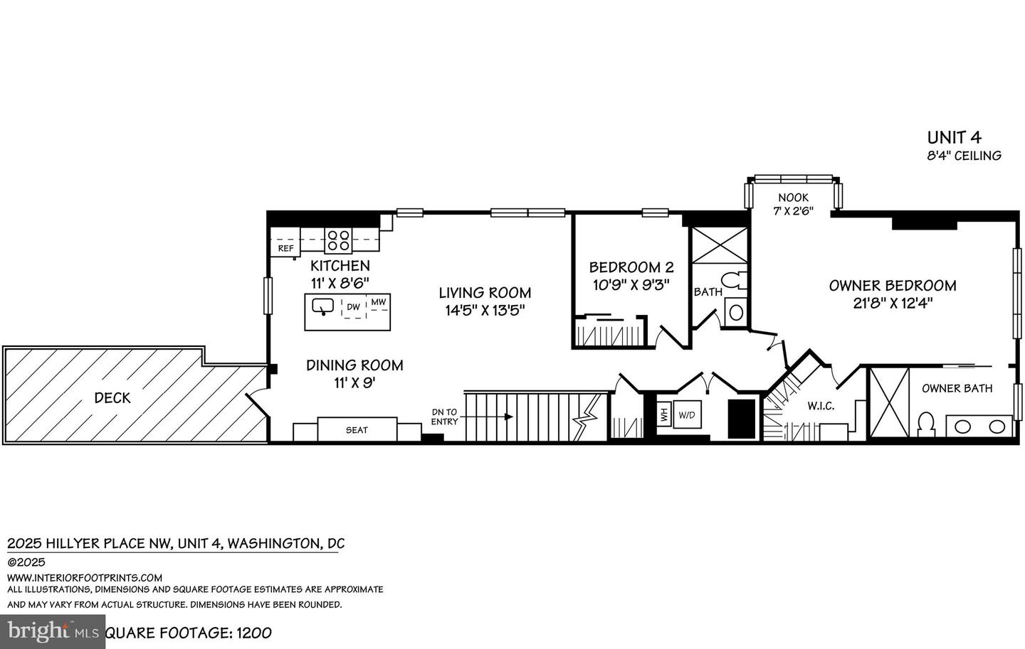 2025 HILLYER PL NW #4, WASHINGTON, District Of Columbia 20009, 2 Bedrooms Bedrooms, ,2 BathroomsBathrooms,Residential,For sale,2025 HILLYER PL NW #4,DCDC2217596 MLS # DCDC2217596