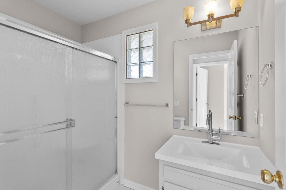 Between bedrooms 2 & 3