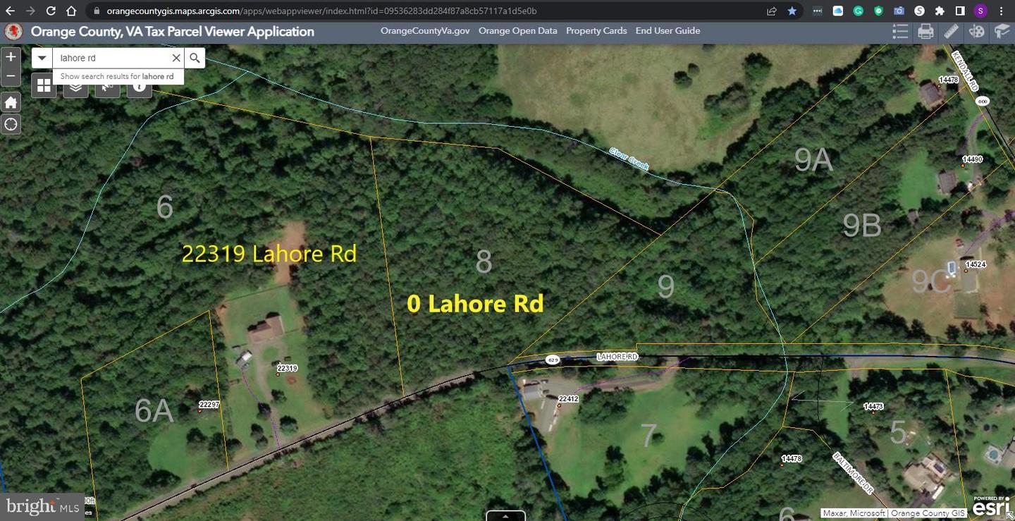 0 LAHORE RD, ORANGE, Virginia 22960, ,Land,For sale,0 LAHORE RD,VAOR2012858 MLS # VAOR2012858