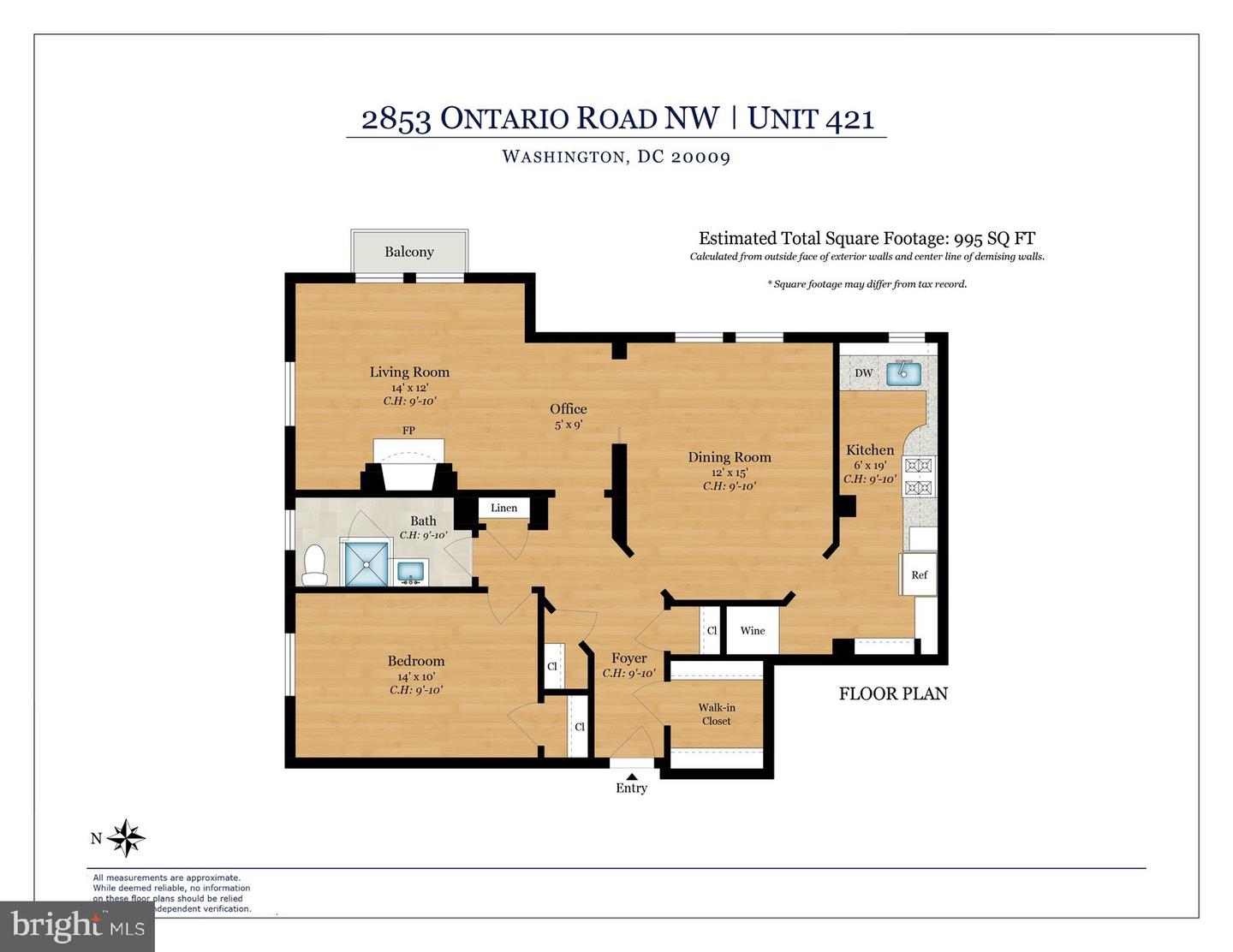 2853 ONTARIO RD NW #421, WASHINGTON, District Of Columbia 20009, 1 Bedroom Bedrooms, ,1 BathroomBathrooms,Residential,For sale,2853 ONTARIO RD NW #421,DCDC2226472 MLS # DCDC2226472