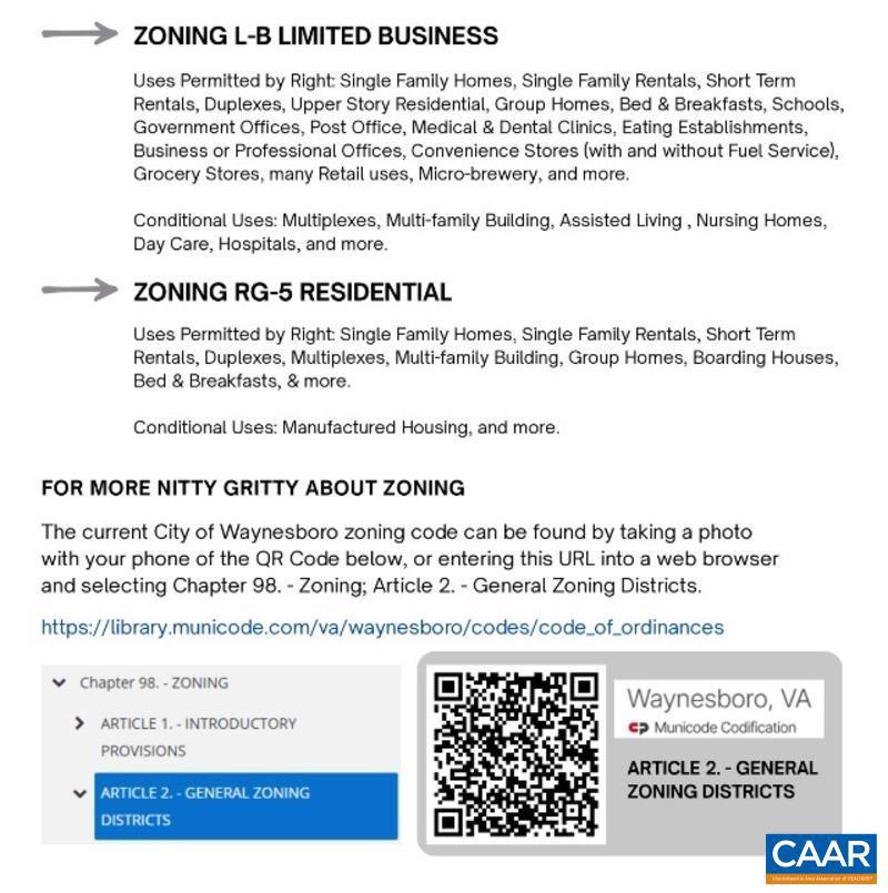 1357 E MAIN ST, WAYNESBORO, Virginia 22980, ,Land,For sale,1357 E MAIN ST,671599 MLS # 671599