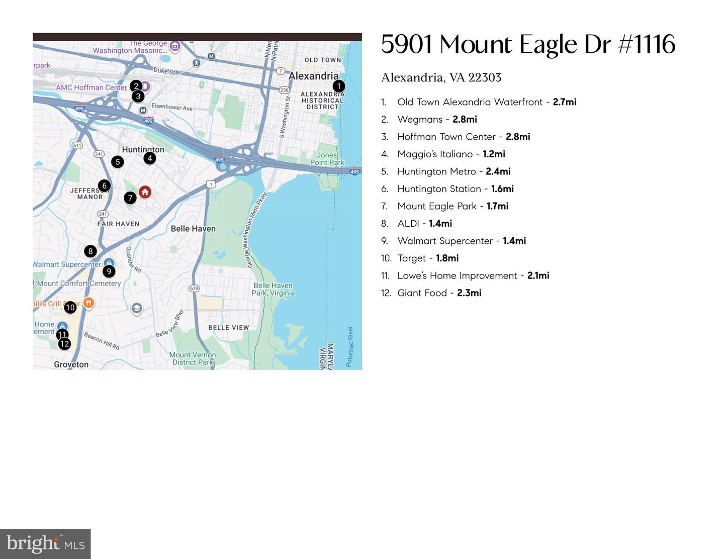 5901 MOUNT EAGLE DR #1116, ALEXANDRIA, Virginia 22303, 2 Bedrooms Bedrooms, ,2 BathroomsBathrooms,Residential,For sale,5901 MOUNT EAGLE DR #1116,VAFX2280414 MLS # VAFX2280414