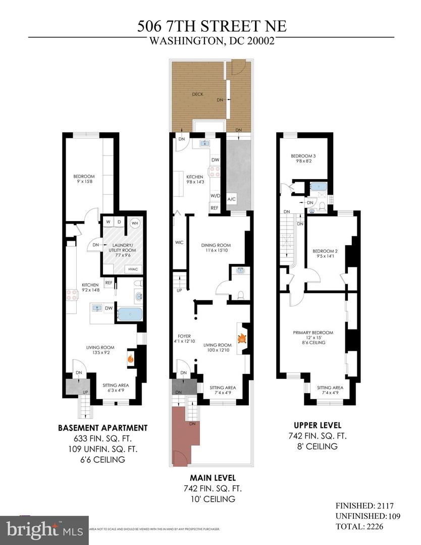 506 7TH ST NE, WASHINGTON, District Of Columbia 20002, 4 Bedrooms Bedrooms, ,2 BathroomsBathrooms,Residential,For sale,506 7TH ST NE,DCDC2229138 MLS # DCDC2229138