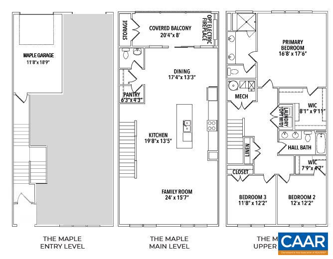 4A RYAN WAY, CHARLOTTESVILLE, Virginia 22911, 3 Bedrooms Bedrooms, ,2 BathroomsBathrooms,Residential,The Maple Condo - Elevation H - Interior Unit,4A RYAN WAY,671770 MLS # 671770