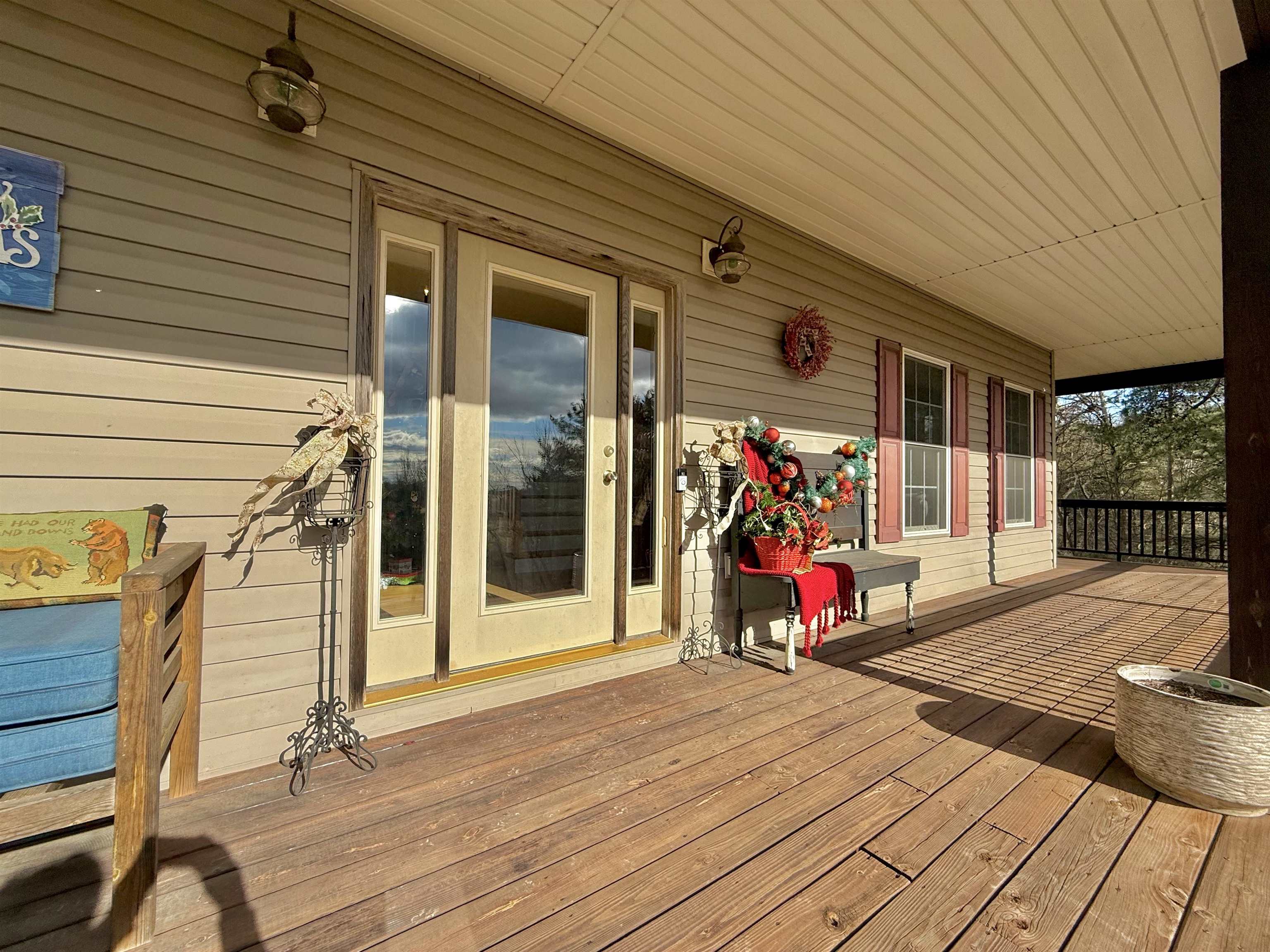 Enjoy the views from the wraparound porch.