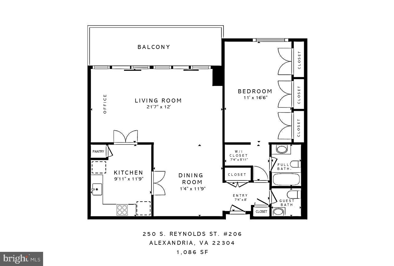 250 S REYNOLDS ST #206, ALEXANDRIA, Virginia 22304, 1 Bedroom Bedrooms, 8 Rooms Rooms,1 BathroomBathrooms,Residential,For sale,250 S REYNOLDS ST #206,VAAX2052668 MLS # VAAX2052668